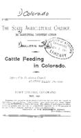 Cattle feeding in Colorado