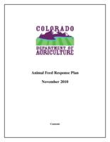 Animal feed response plan