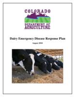 Dairy emergency disease response plan