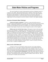 State water policies and programs