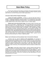 State water policy