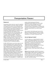 Transportation finance