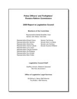 Police Officers' and Firefighters' Pension Reform Commission : 2009 report to Legislative Council