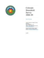 Colorado household survey 2008-09 : data dictionary
