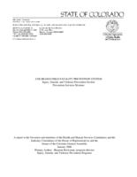 Colorado child fatality prevention system, Injury, Suicide, and Violence Prevention Section, Prevention Services Division : a report to the Governor and members of the Health and Human Services Committees and the Judiciary Committees of the House of