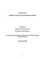 Review of the Colorado Long-term Care Ombudsman Program