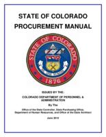 State of Colorado procurement manual