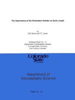 The dependence of the Richardson number on scale length