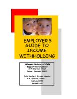 Employer's guide to income withholding
