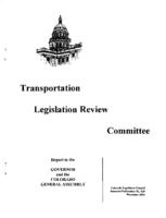 Recommendations for 2004 : Transportation Legislation Review Committee : report to the Governor and Colorado General Assembly