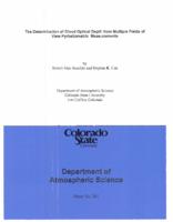 The determination of cloud optical depth from multiple fields of view pyrheliometric measurements