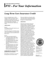 Long-term care insurance credit