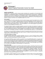 Historic property preservation income tax credit
