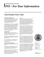 Dual resident trust credit