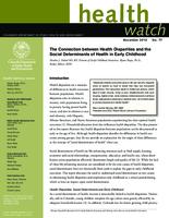 The connection between health disparities and the social determinants of health in early childhood