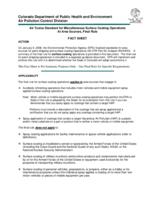 Air toxics standard for miscellaneous surface coating operations at area sources, final rule : fact sheet
