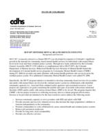 SB 07-097 offender mental health services initiative : background and overview