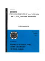 A polynomial representation of 6.3 [mu] m water vapor and 4.3 [mu] m COâ‚‚ atmospheric transmissivities