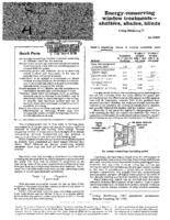 Energy-conserving window treatments