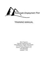 Colorado Employment First training manual