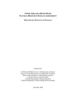 Upper Arkansas River Basin natural resource damage assessment : preliminary estimate of damages