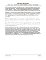 FY 2010-11 summary of budget balancing measures