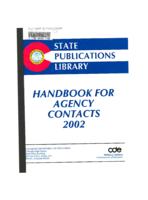 Handbook for agency contacts