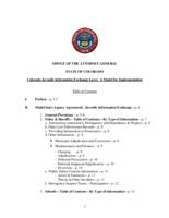 Colorado juvenile information exchange laws : a model for implementation
