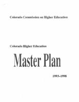 Colorado higher education master plan, 1993-1998