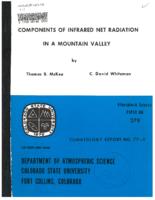 Components of infrared net radiation in a mountain valley