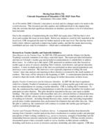 Moving from HQ to TQ, Colorado Department of Education (CDE) state plan : amendments, November 2008