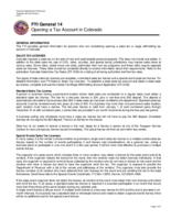 Opening a tax account in Colorado