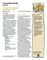 Grades and lengths of grease wool