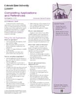 Completing applications and references