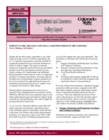 Horticulture, organics and small farm provisions in the Farm Bill