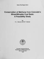 Conservation of methane from Colorado's mined/minable coal beds
