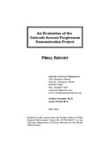 An evaluation of the Colorado arrears forgiveness demonstration project : final report