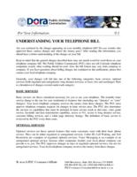 Understanding your telephone bill