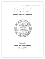 Investigation into modification of Commission practices and policies regarding intercarrier compensation