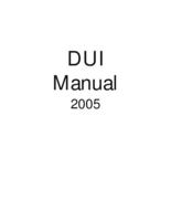 D.U.I. enforcement manual for the state of Colorado