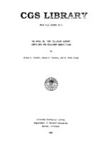 The April 30, 1987 Telluride airport landslides and resultant debris flows