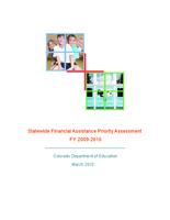 Statewide financial assistance priority assessment FY 2009-2010