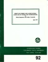 Effects of forest and agricultural land use on flood unit hydrographs