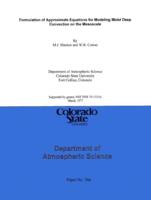 Formulation of approximate equations for modeling moist deep convection on the mesoscale