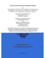 Aerosol in the GATE area and its radiative properties