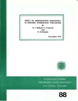 Effect of misestimating harmonics in periodic hydrologic parameters