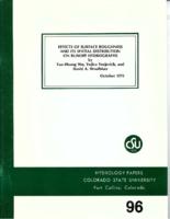 Effects of surface roughness and its spatial distribution on runoff hydrographs