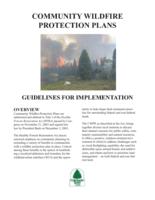 Community wildfire protection plans