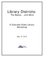 Library districts, the basics and more