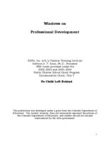 Windows on professional development